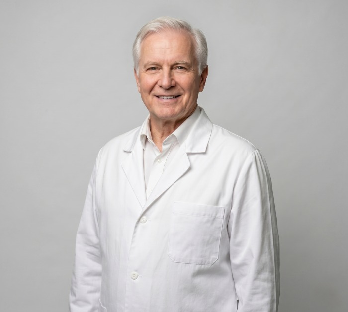 Dr Marek Wiśniewski, dermatolog, w swoim gabinecie